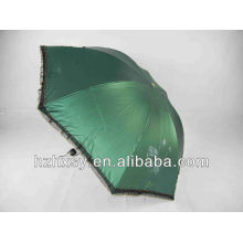 3 Folding Round Handle Summer Umbrella Lace Parasol